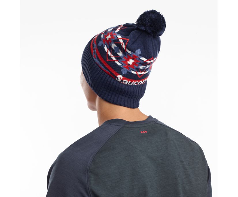 Women's Saucony Rested Pom Beanies Blue | Singapore 357LISH